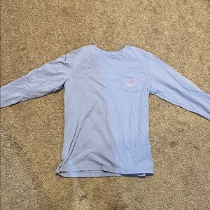 Vineyard Vines girls Light Blue Long Sleeve Tee